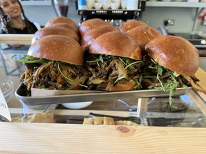 Mushroom brioche  at Café Petiole in London