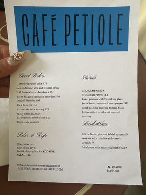   at Café Petiole in London