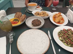 Entrantes at Sogdiana Cafe in Samarkand