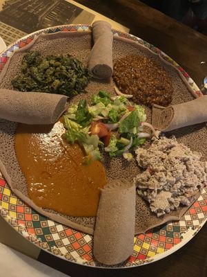 veggie platter for two   at Authentic EthioAfrican in Phoenix