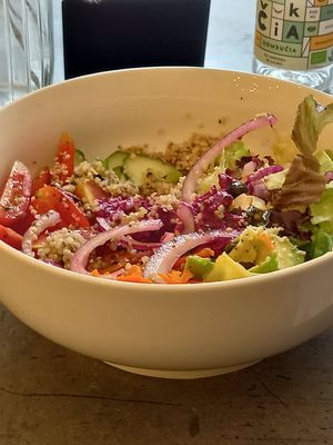 Sorry , had started eating before remembering to take photo at Energy Life Kitchen - ELK in Kaunas