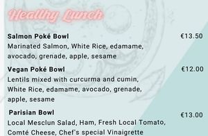 Vegan poke bowl at Maison Milie in Paris