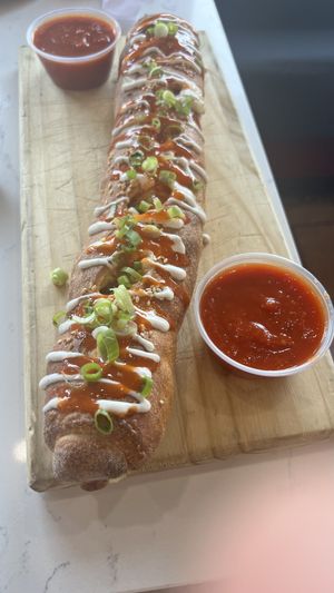 Buffalo chiken stromboli  at Roman's Pizza House in Absecon