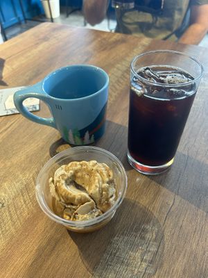 Affogato and an iced americano  at Big Island Coffee Roasters in Hilo