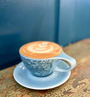 Latte  at Big Island Coffee Roasters in Hilo