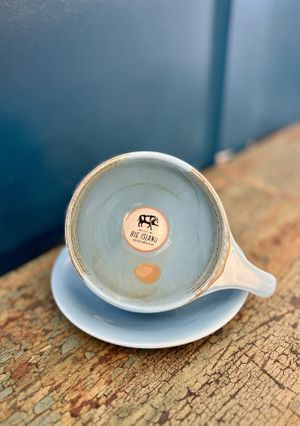 Bottom of the cup  at Big Island Coffee Roasters in Hilo