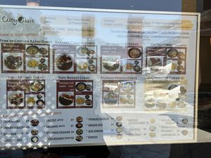 Menú  at Curry Life in San Jose