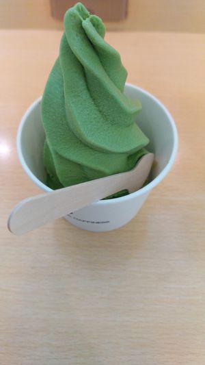 Matcha vegan ice cream at HND - Chaya Vegan Friendly Tokyo - T3 in Ota