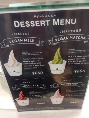 Vegan ice cream at HND - Chaya Vegan Friendly Tokyo - T3 in Ota