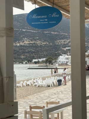They can modify many of the pizzas as well as pastas and salads. On the day that we went there they had a special that was just grilled vegetables.  at Mamma Mia in Sifnos