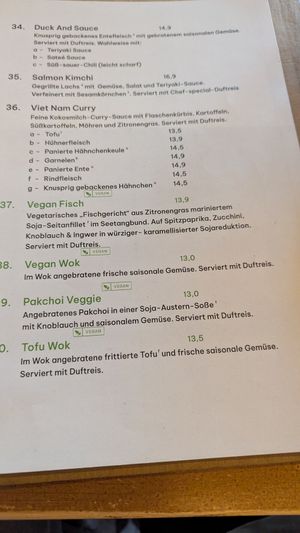 Vegane Gerichte auf der Speisekarte im Februar 2026 at Com3Mien  in Bingen Am Rhein