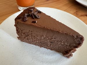 Chocolate raw cake (good)   at Mama Nature  in Bar