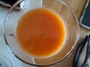 Peach juice (absolutely delicious)   at Mama Nature  in Bar