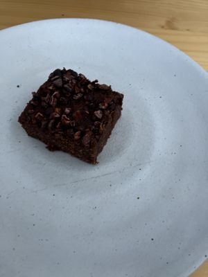 super delicious brownie !!  at Mama Nature  in Bar