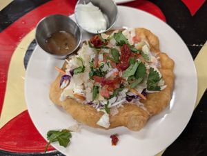 Vegan Combo at Longhouse Cafe in Forks