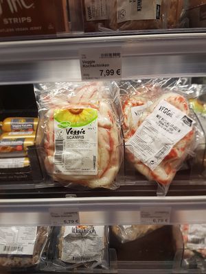 veggie scampis at Maran Vegan in Vienna