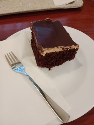 Super yummy chocolate peanut cake!! 😍 at Maran Vegan in Vienna
