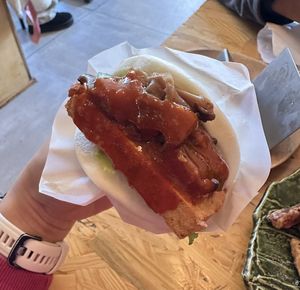 Tofu bun  at Susuru Ramen in Astoria