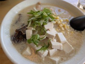 Veggie Miso Ramen with Tofu at Susuru Ramen in Astoria