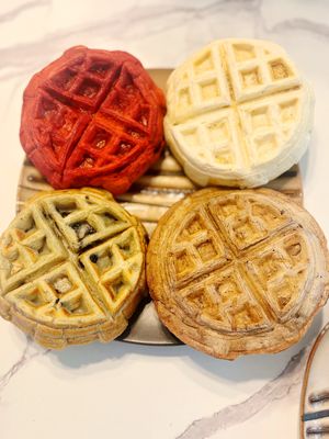 Stuffed Chick'n in Waffle at Big Belly Vegan in Sanford