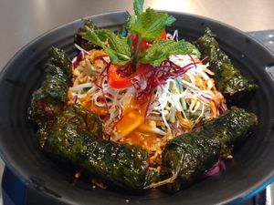 Betel Leaf Rolls Noodle Salad at Chay Vegan - Emporia in Malmo