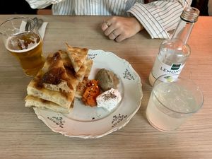 Focaccia trio dip (rate: 4/5)  at Fir in Malmo