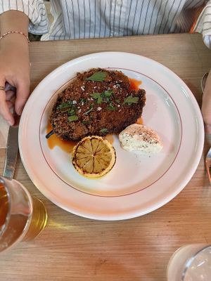 Fried eggplant ”Cotolette di Melanzane” (rate: 4/5)  at Fir in Malmo