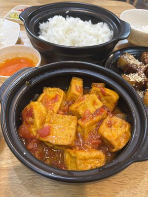 Tofu with tomato sauce  at HƯƠNG SEN in Da Nang