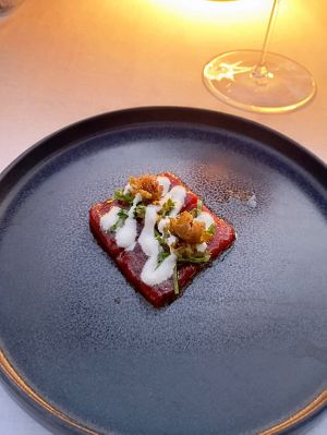 Marinated watermelon at Telezzüz in Istanbul