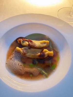 Agnolotti with a very tasty souce at Telezzüz in Istanbul