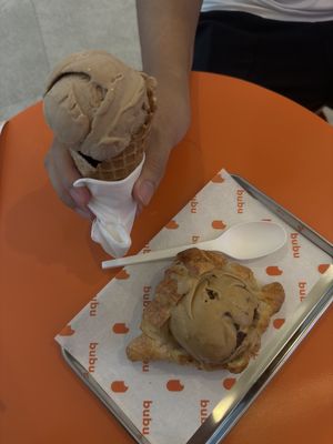 You can get your ice cream in a cone too!  at bubu in Metro Manila