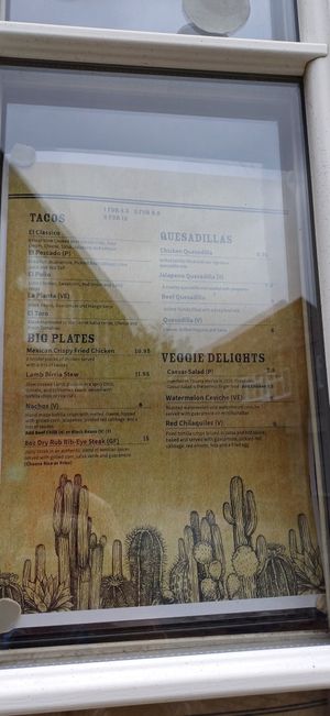 Menu 2 at Batanga in York