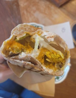 average pumpkin wrap at V-Cake Cafe in Dresden