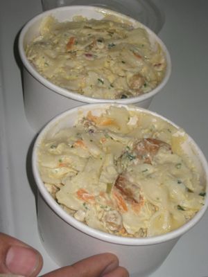 Pasta salad to take away at V-Cake Cafe in Dresden