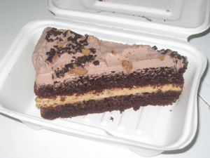 Chocolate speculoos cake at V-Cake Cafe in Dresden