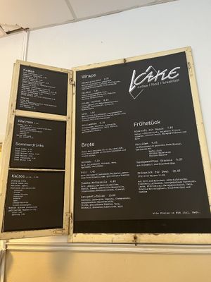 Speisekarte   at V-Cake Cafe in Dresden