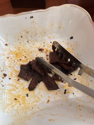 vegan bacon  at V-Cake Cafe in Dresden