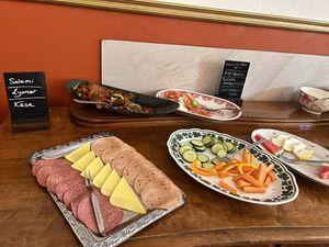 cold buffet  at V-Cake Cafe in Dresden