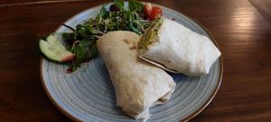 Crispy chicken wrap at V-Cake Cafe in Dresden