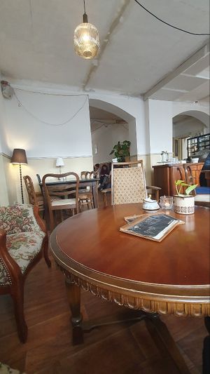 Interior at V-Cake Cafe in Dresden