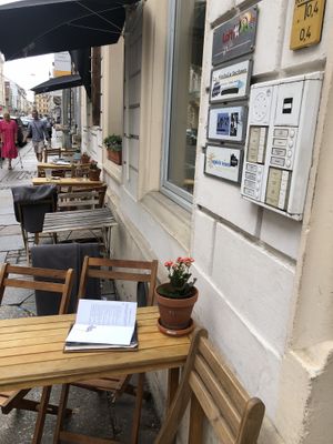 Outside   at V-Cake Cafe in Dresden