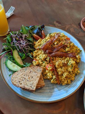 Scrambled Tofu at V-Cake Cafe in Dresden
