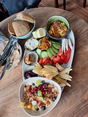 Breakfast plate for 2 at V-Cake Cafe in Dresden