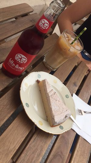 Vegan Strawberry Banana Cake   at V-Cake Cafe in Dresden