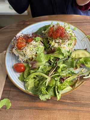 Avocado on toast   at V-Cake Cafe in Dresden