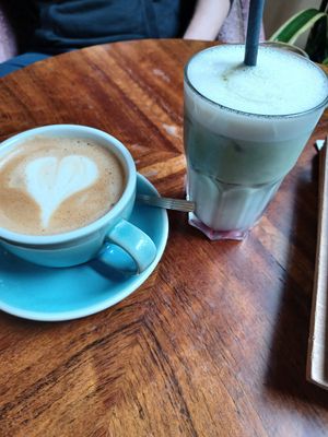 Koffie vooraf at V-Cake Cafe in Dresden