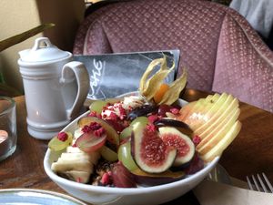 Granola yoghurt bowl  at V-Cake Cafe in Dresden