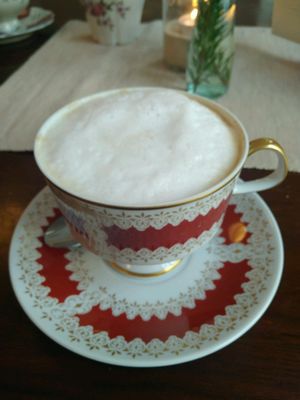capuccino at V-Cake Cafe in Dresden