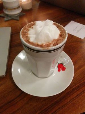 Hot chocolate at V-Cake Cafe in Dresden