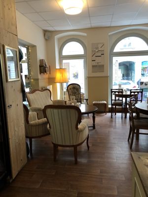 Cozy cafe at V-Cake Cafe in Dresden